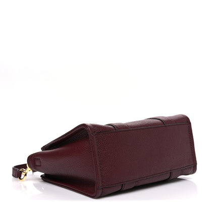 Marc Jacobs Grained Calfskin Small The Tote Bag Burgundy 4 of 10