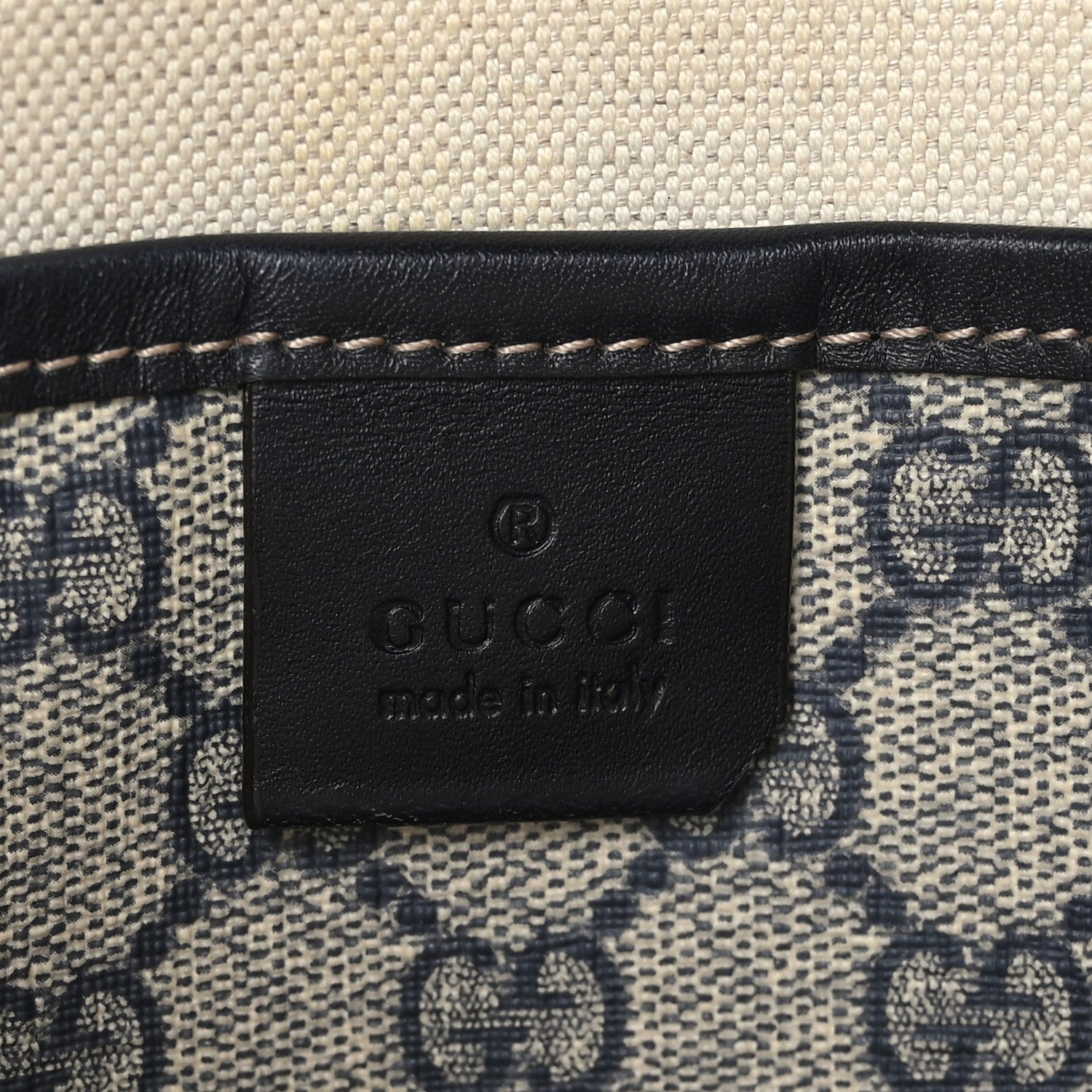 Gucci GG Supreme Monogram Web Messenger Beige Blue 5 of 9
