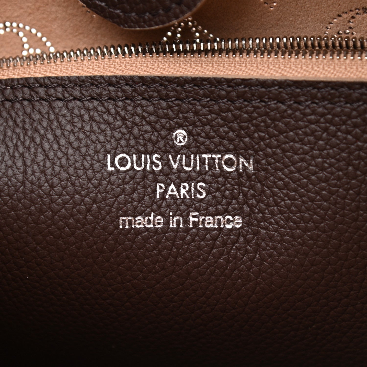 Louis Vuitton Mahina Carmel Hobo Chocolate 6 of 10