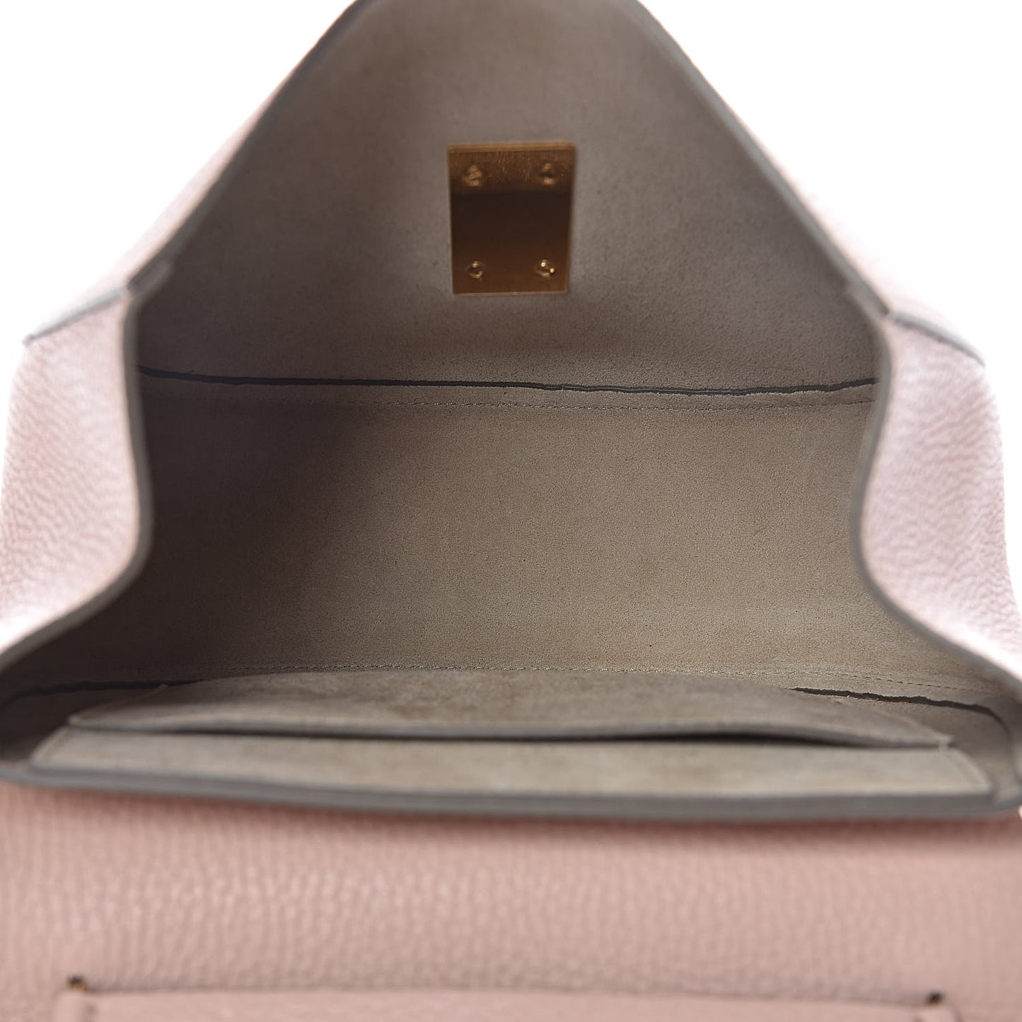 Grained Lambskin Drew Shoulder Bag Cement Pink