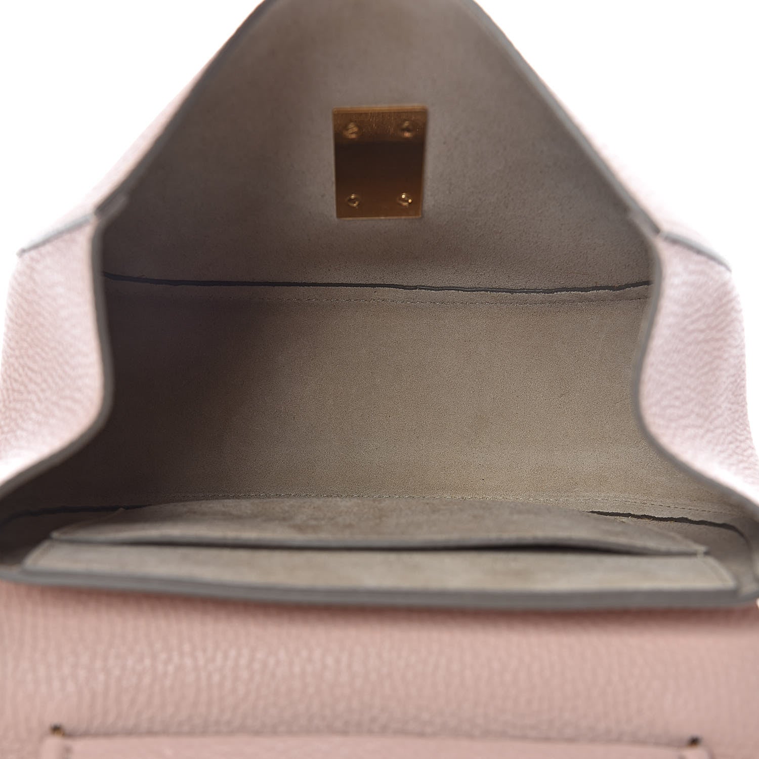Chloe Grained Lambskin Drew Shoulder Bag Cement Pink 5 of 9