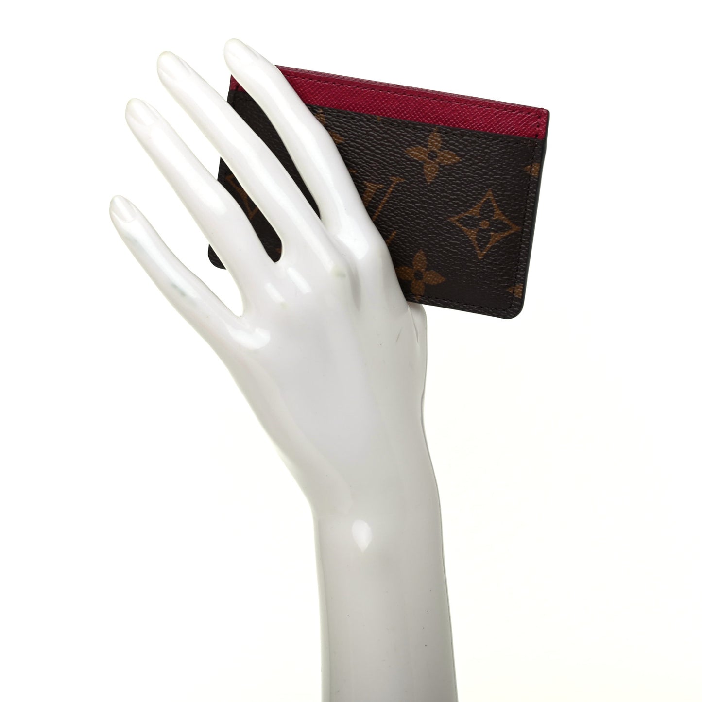 Monogram Card Holder Fuchsia