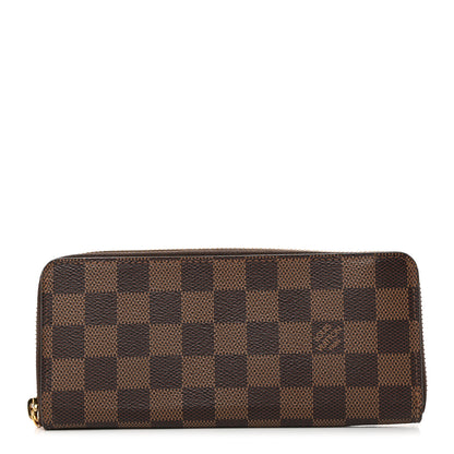 Louis Vuitton Damier Ebene Clemence Wallet Cherry 1 of 8