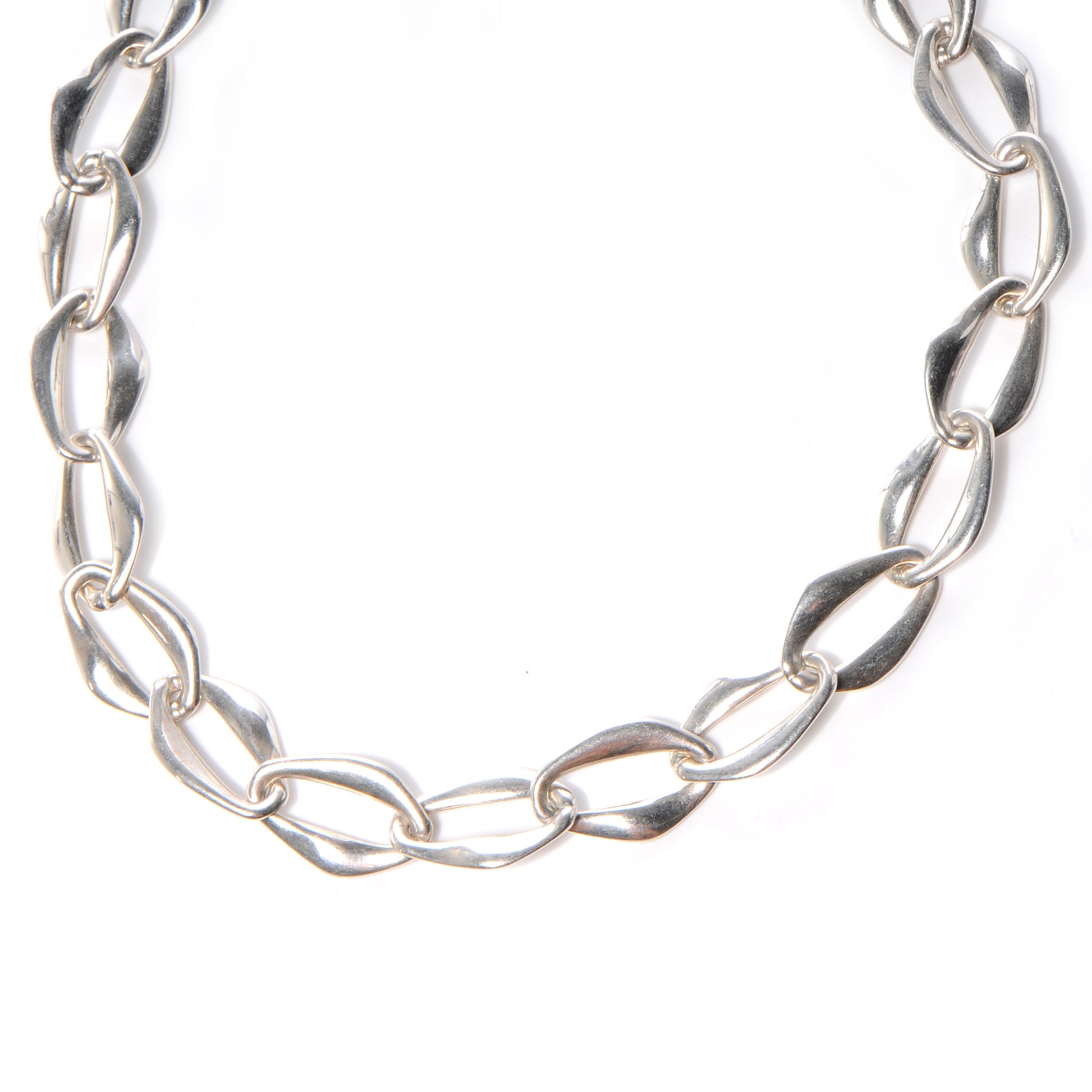 Tiffany Sterling Silver Elsa Peretti Aegean Necklace 1 of 5