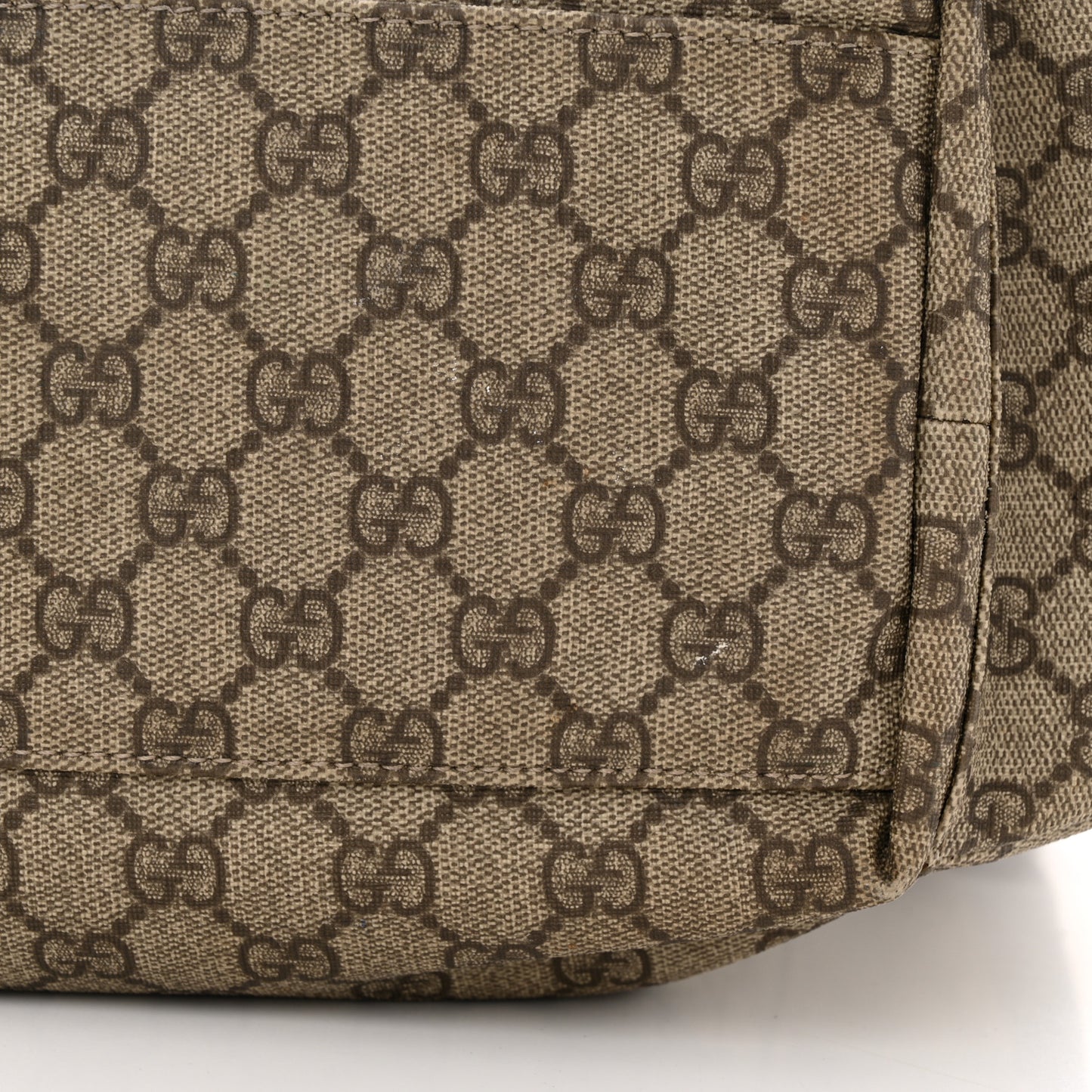 GG Plus Monogram Messenger Diaper Bag Dark Brown