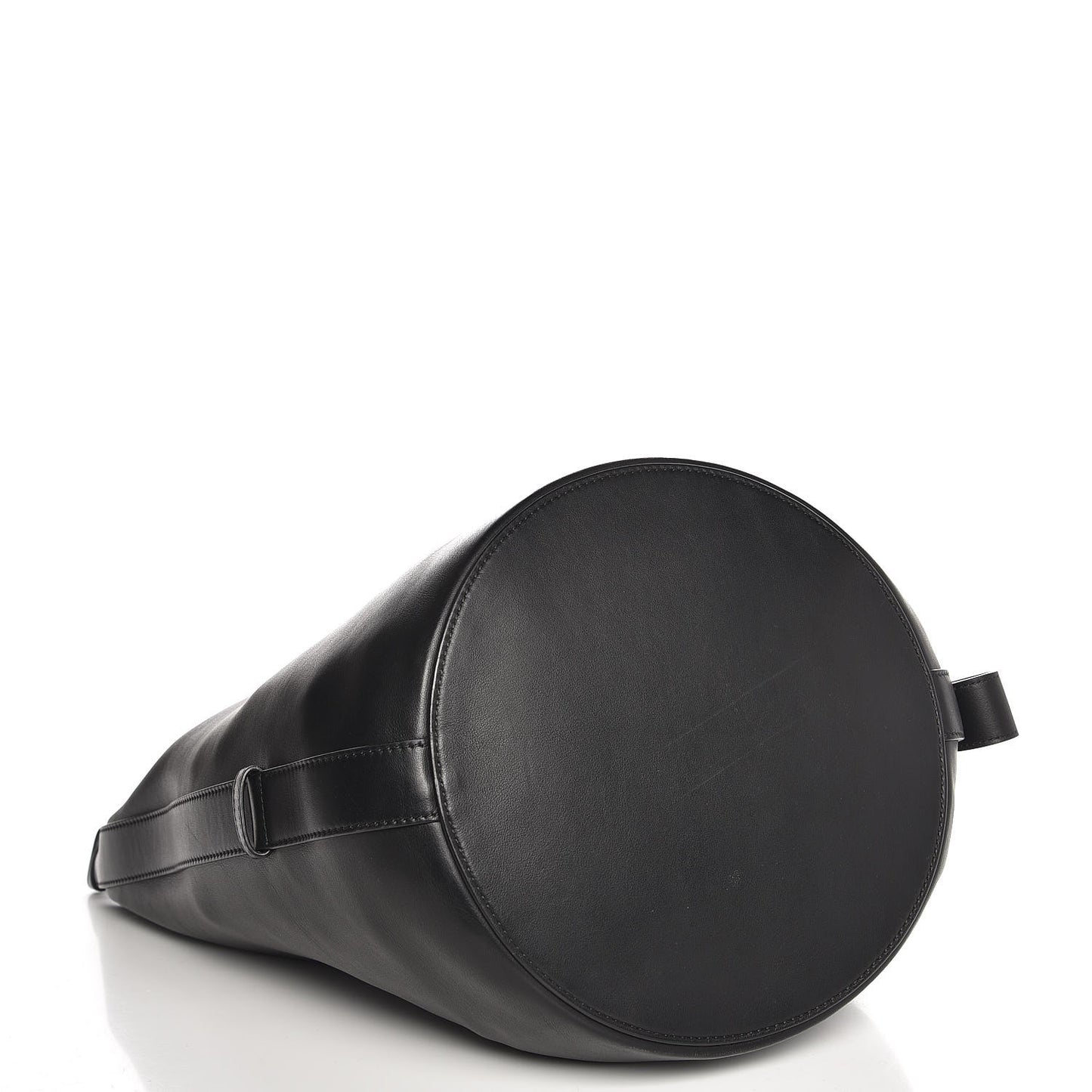 Calfskin Grace Belt Bucket Bag Black