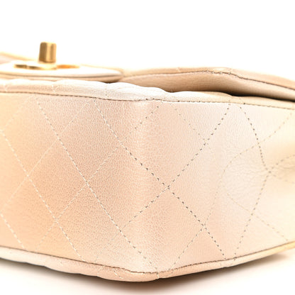 Chanel Metallic Goatskin Quilted Mini Rectangular Flap Gold 9 of 9