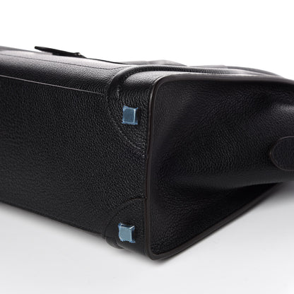 Celine Drummed Calfskin Micro Luggage Black 6 of 8