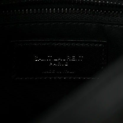 Saint Laurent Quilted Mini Loulou Puffer Monogram Chain Satchel Black 5 of 9