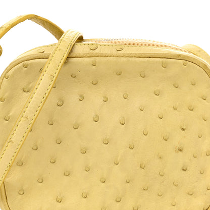 The Row Ostrich Lizard Mini Twin Crossbody Bag Yellow 7 of 15