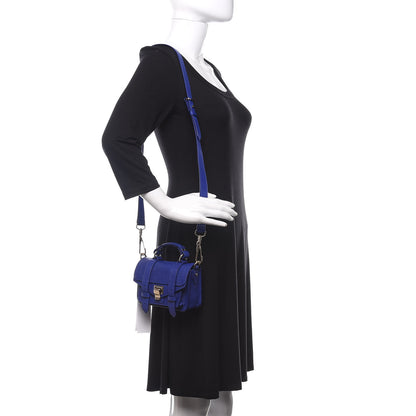 Proenza Schouler Lambskin Micro PS1 Satchel Sapphire 2 of 9