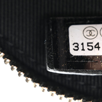 Chanel Lambskin Mini Camellia Bouquet Clutch With Chain Black 7 of 10