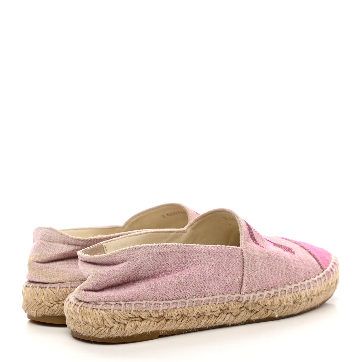 Toile Sequin CC Espadrilles 37 Pink Dark Pink