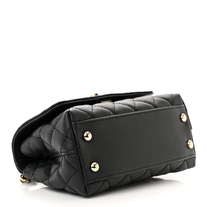 Chanel Caviar Quilted Extra Mini Coco Handle Flap Black 4 of 11