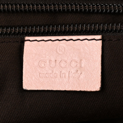 Gucci GG Monogram Medium Web Handle Bucket Tote Pink Blue 6 of 12