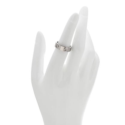 Cartier 18K White Gold 5.5mm LOVE Ring 53 6.25 2 of 5