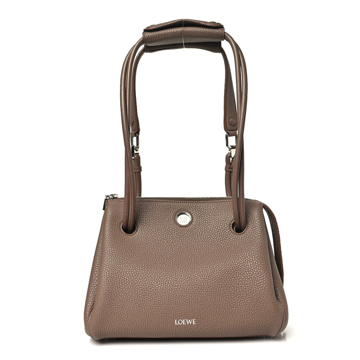 Loewe Grained Calfskin Small Madrid Bag  Taupe 1 of 9
