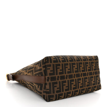 Fendi Zucca Vitello Artic Small Hobo Tobacco Castagna 4 of 9