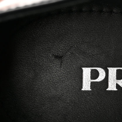 Prada Spazzolato Metal Triangle Logo 50mm Loafers 40 Black 11 of 12