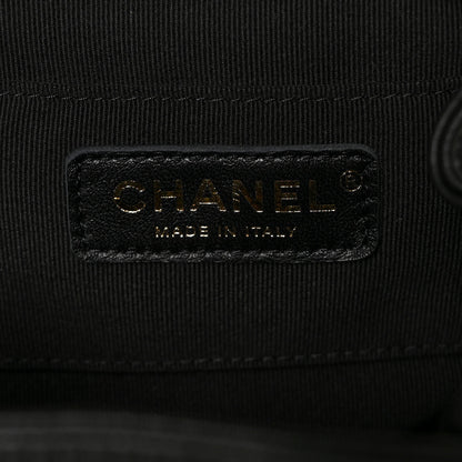 Chanel Lambskin Quilted Small Duma Drawstring Backpack Black 11 of 17