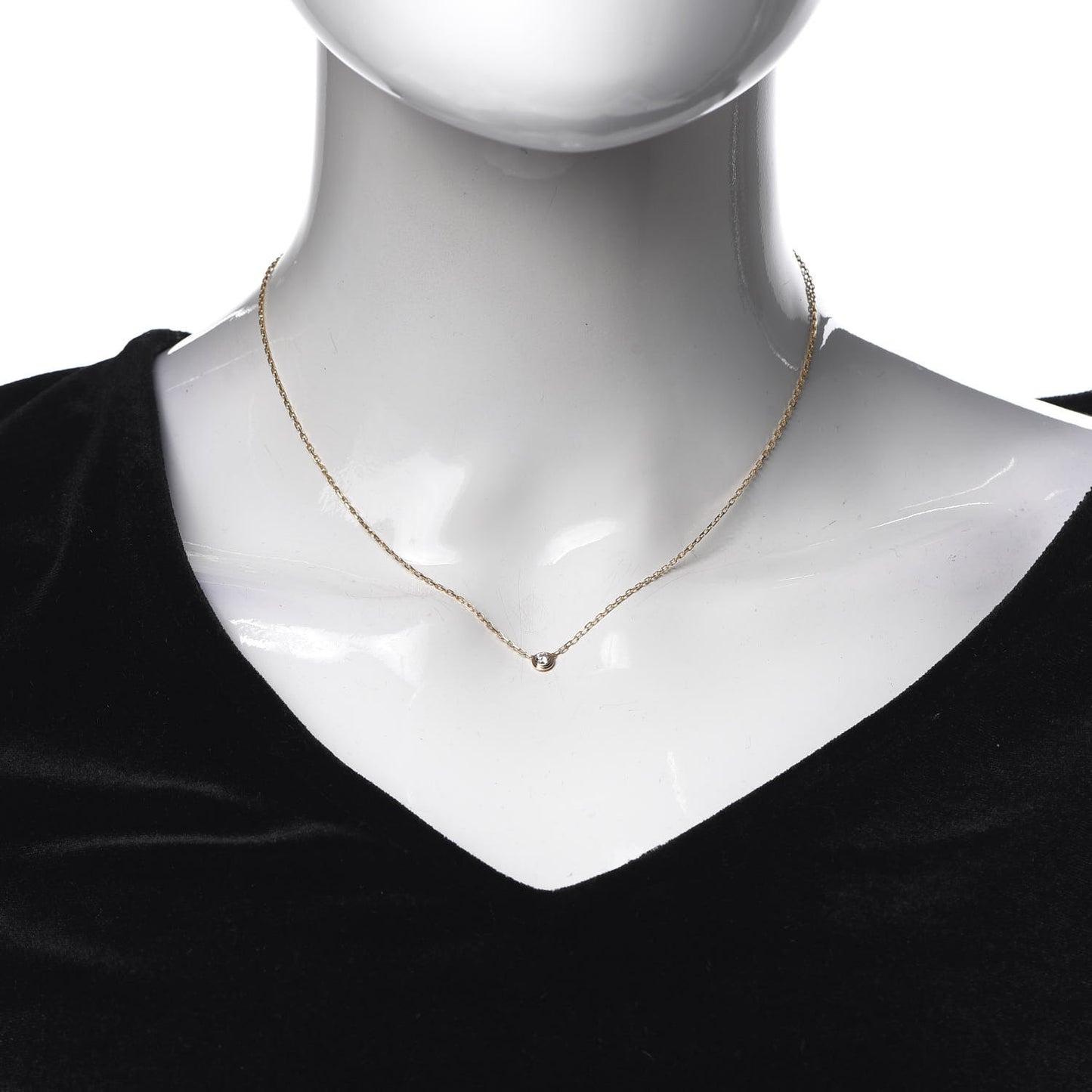 18K Pink Gold Diamond SM D'Amour Pendant Necklace
