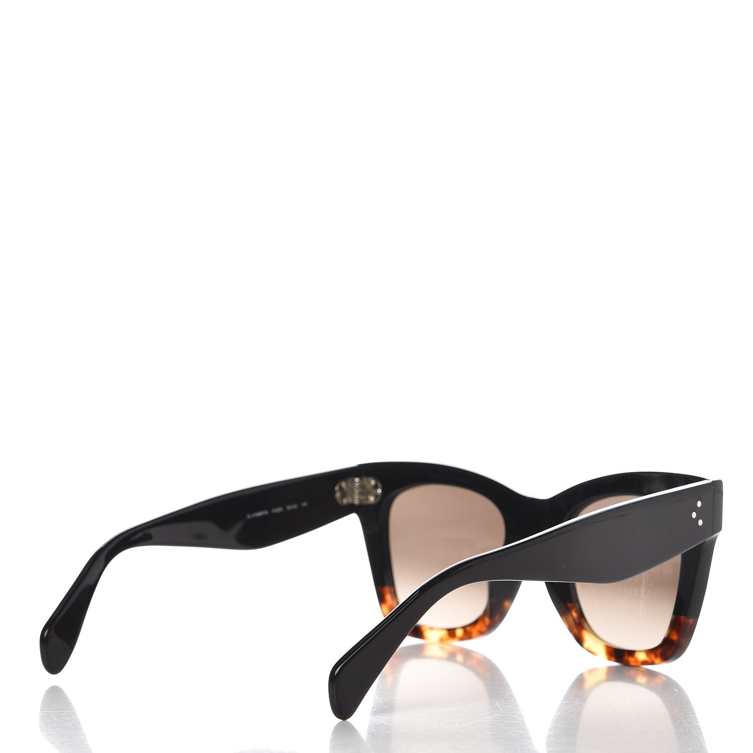Celine Catherine Sunglasses CL 41098/F/S Black Havana 5 of 9