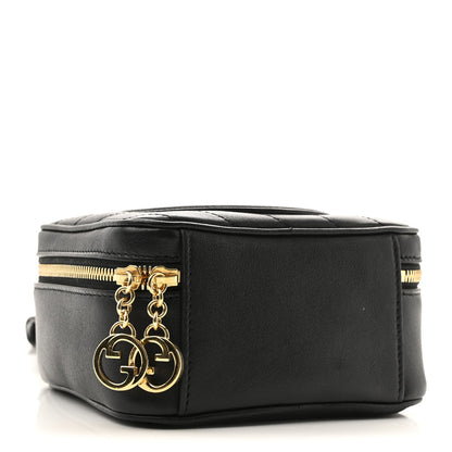 Gucci Sakai Be Green Calfskin Diagonal Stitched Blondie Top Handle Bag Black 4 of 12