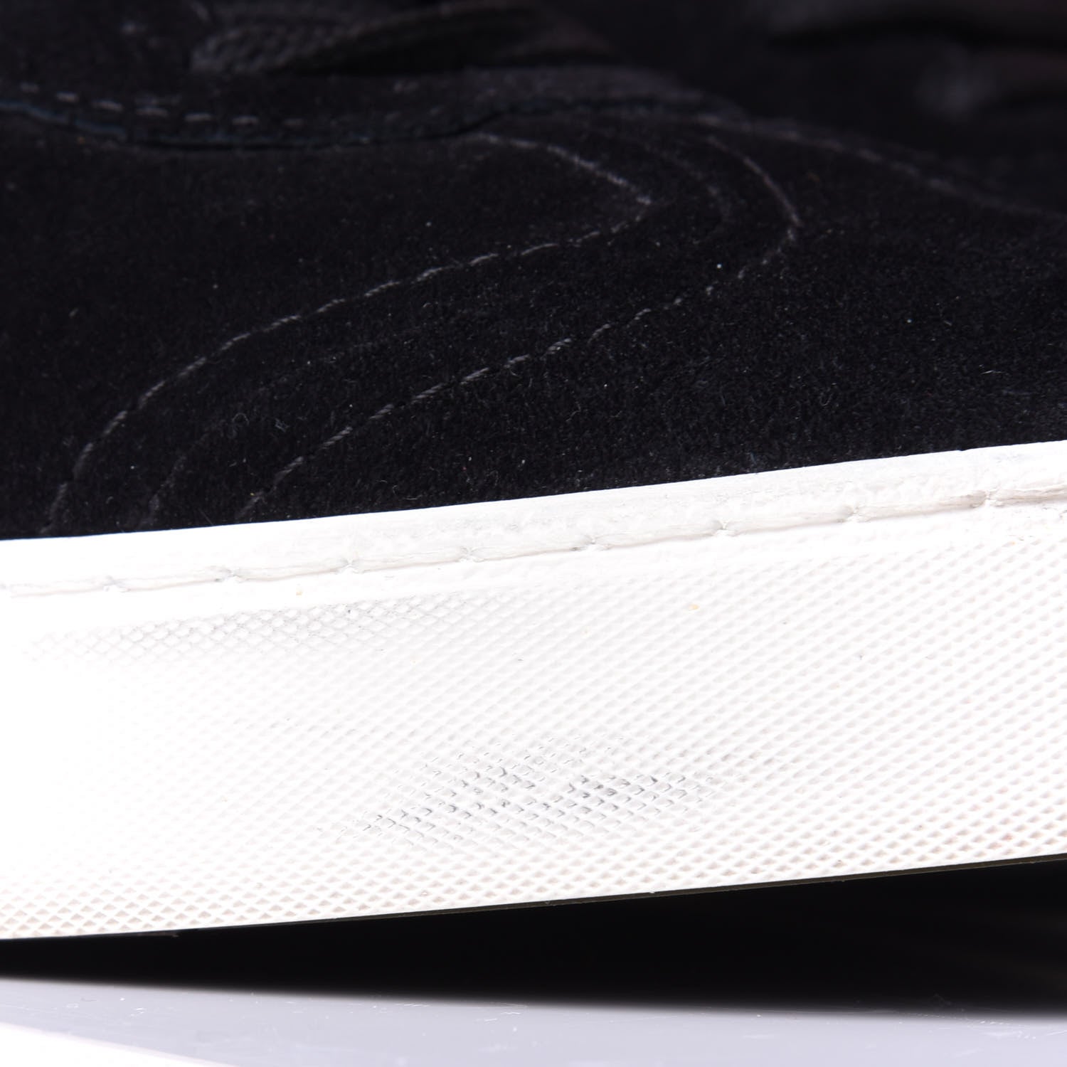 Valentino Garavani Suede Calfskin Womens Rockstud Flycrew Sneakers 40 Black White 11 of 12
