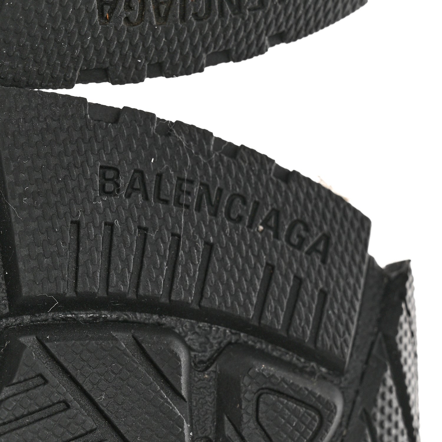 Balenciaga Mesh Rubber Monocolor Womens Runner Sneakers 39 Black 6 of 9
