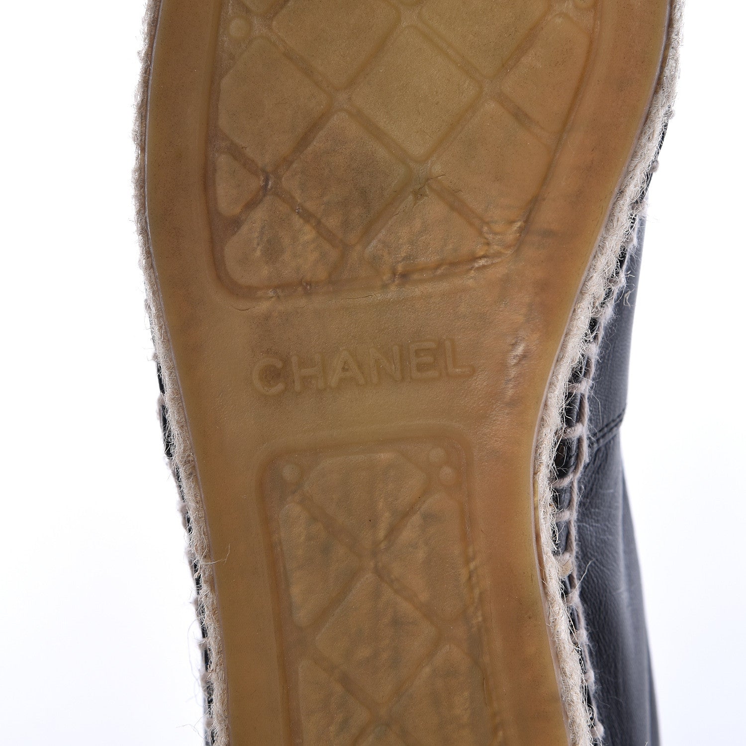 Chanel Lambskin CC Espadrilles 39 Black 9 of 16