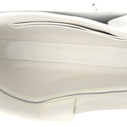 Salvatore Ferragamo Soft Calfskin Large Gancini Arch Hobo Optic White 5 of 14