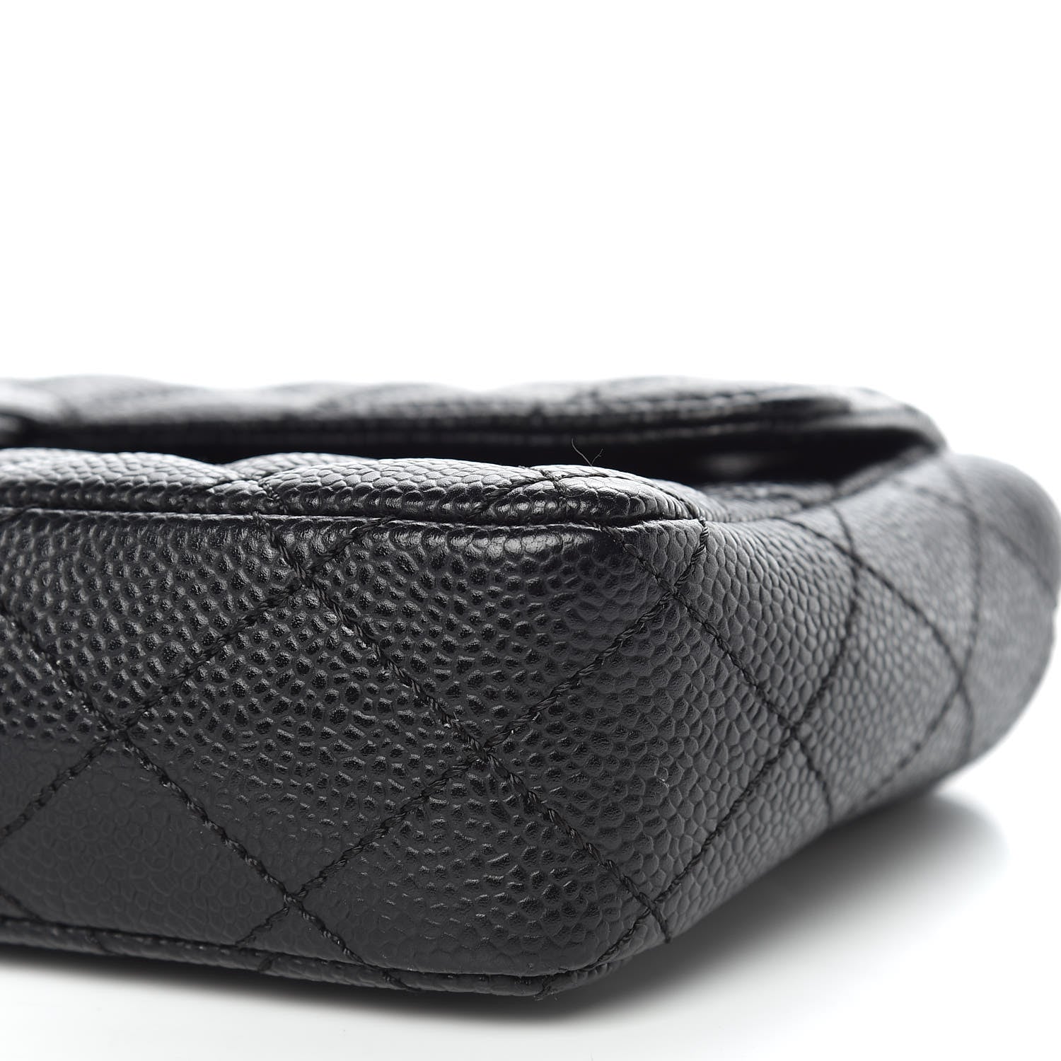 Chanel Caviar Quilted East West Flap Black 10 of 11