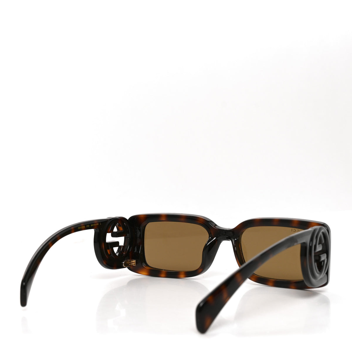 Gucci Acetate Chaise Rectangle Frame Sunglasses GG1325S Tortoise 4 of 7