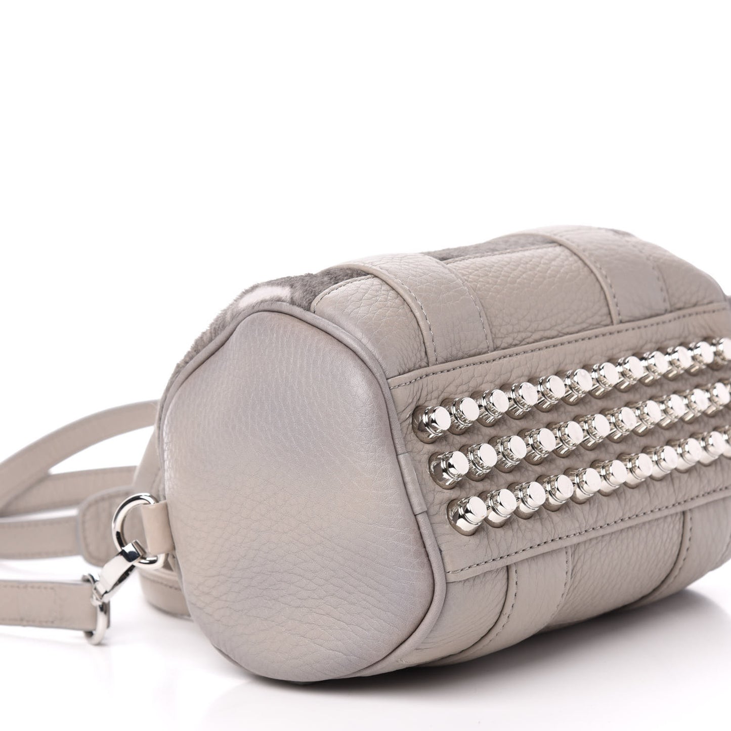 Calf Hair Mini Rockie Pewter Rhodium Hardware