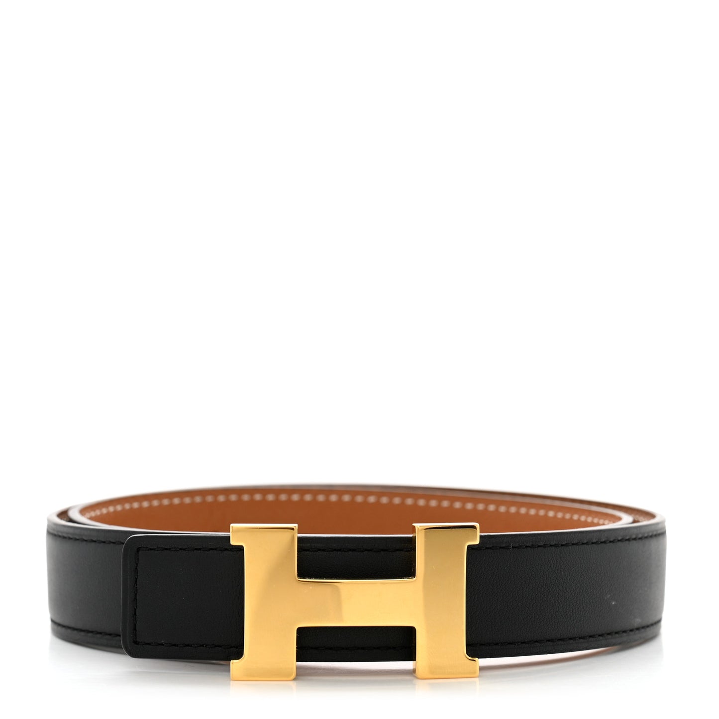 Swift Epsom 24mm Constance H Belt 65 Black Gold