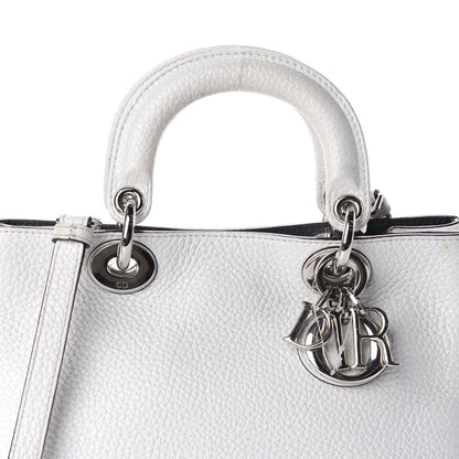 Christian Dior Bullcalf Mini Diorissimo Tote White 10 of 10