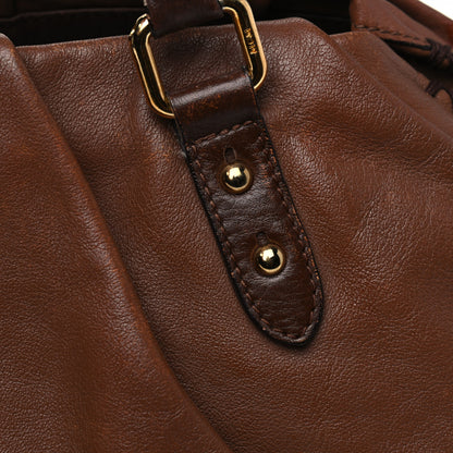 MCM Calfskin Shopper Tote Brown 14 of 21