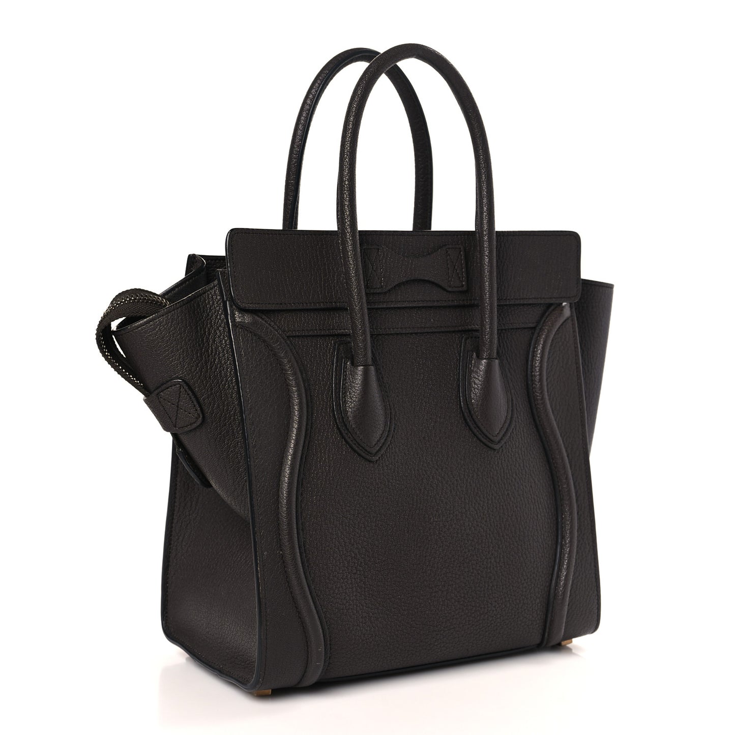 Goatskin Micro Luggage Dark Taupe
