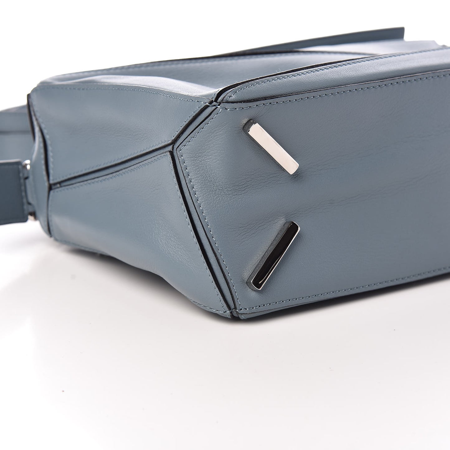 Calfskin Small Puzzle Bag Stone Blue