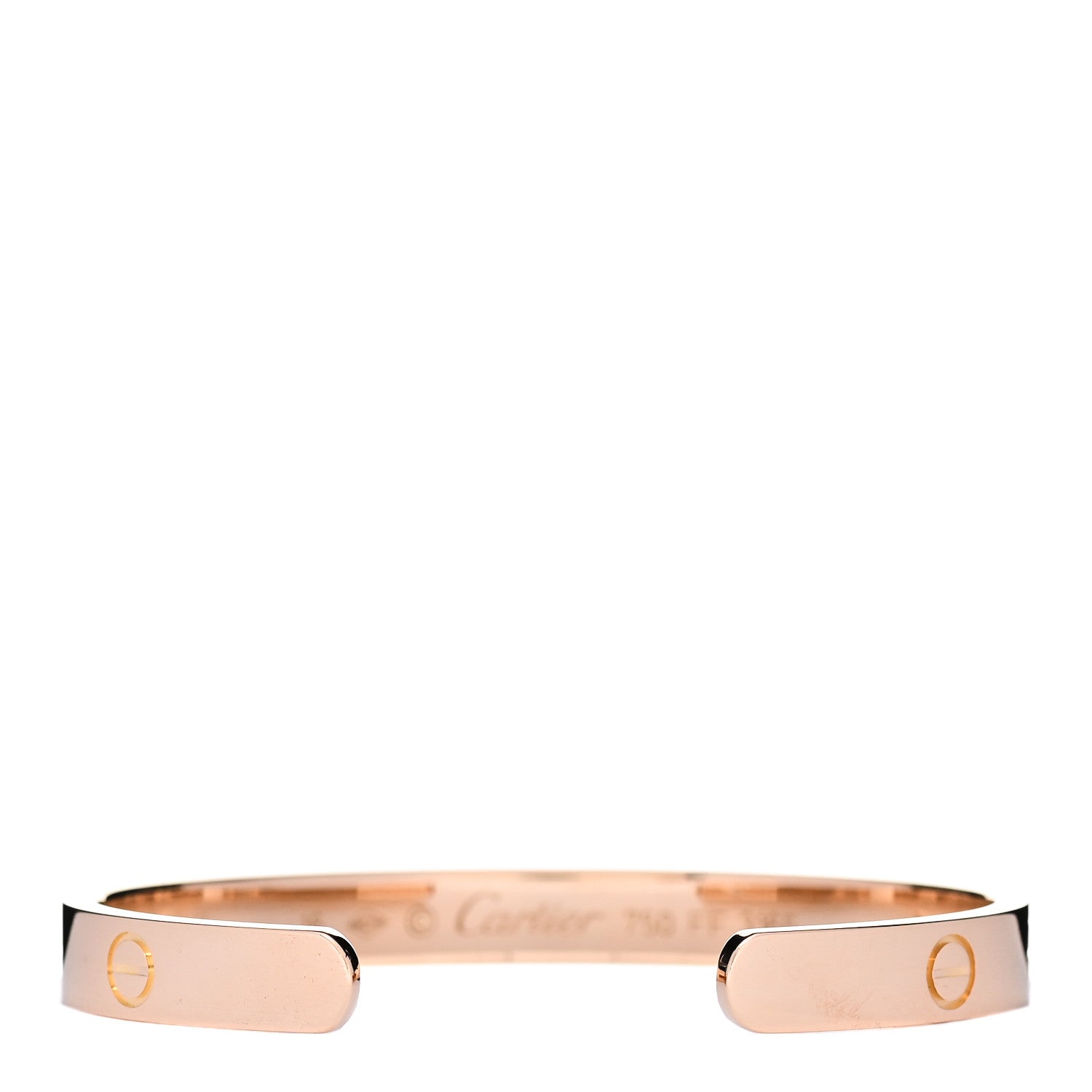 Cartier 18K Pink Gold LOVE Cuff Bracelet 16 2 of 3
