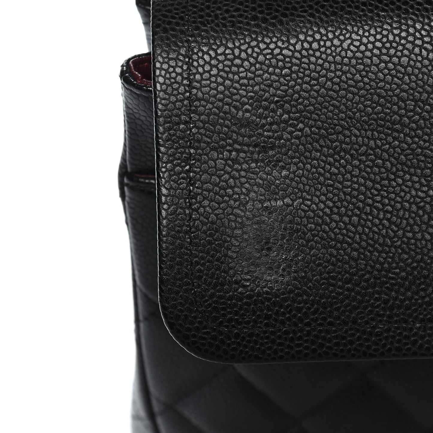 Caviar Quilted Maxi Double Flap Black