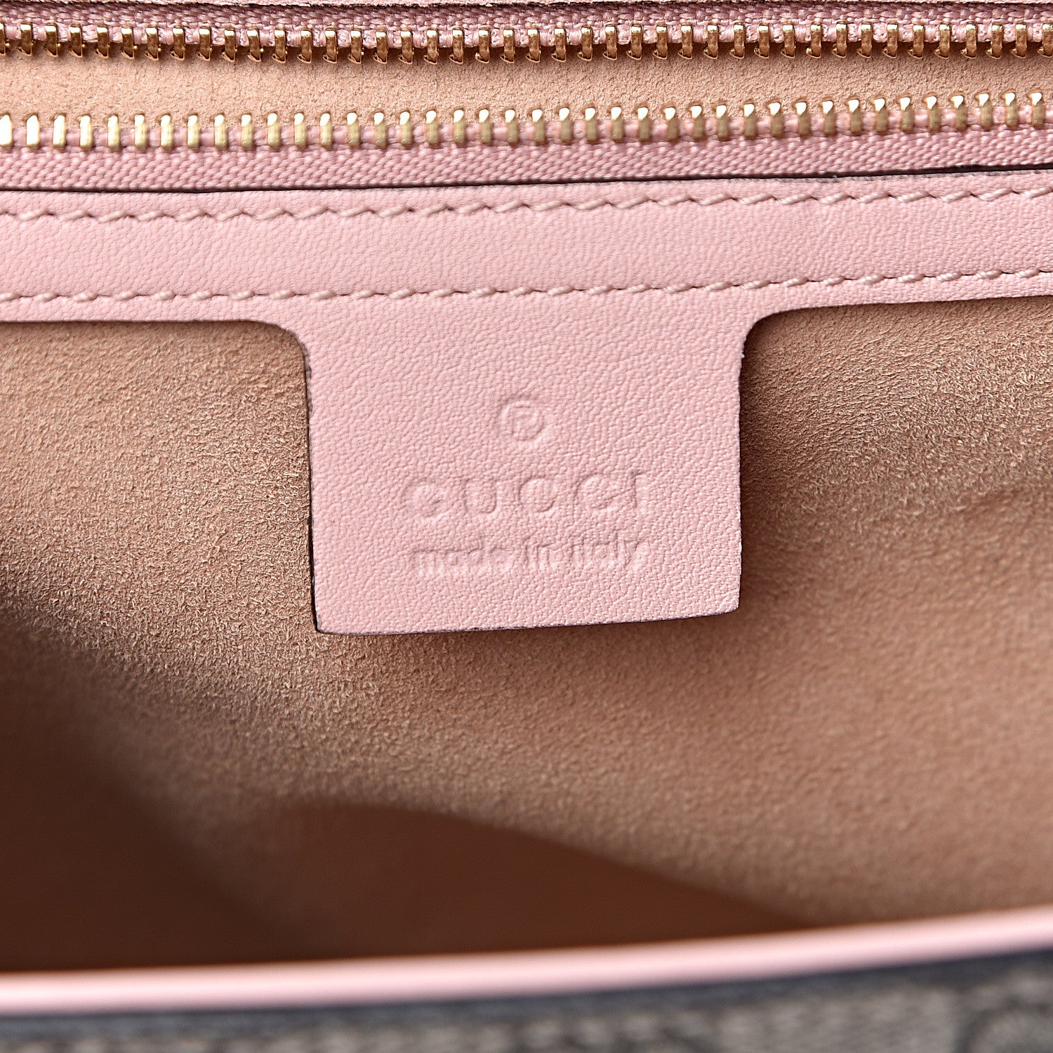 Gucci GG Supreme Monogram Calfskin Medium Padlock Shoulder Bag Beige Perfect Pink 6 of 16