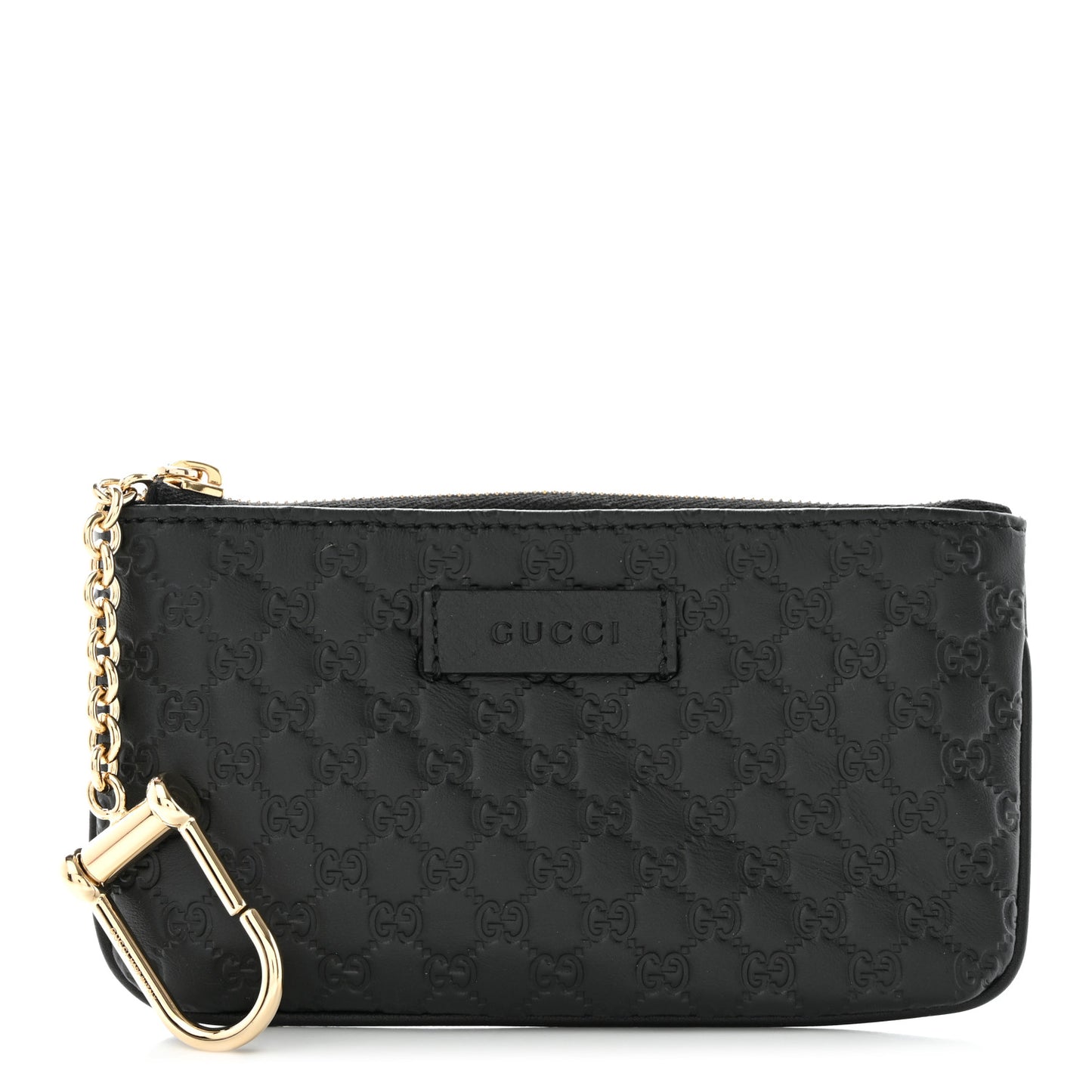 Microguccissima Key Ring Coin Case Black