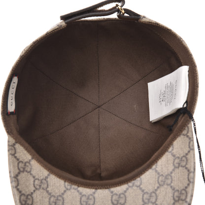 Gucci GG Supreme Monogram Boutique Print Baseball Hat S Beige 6 of 8