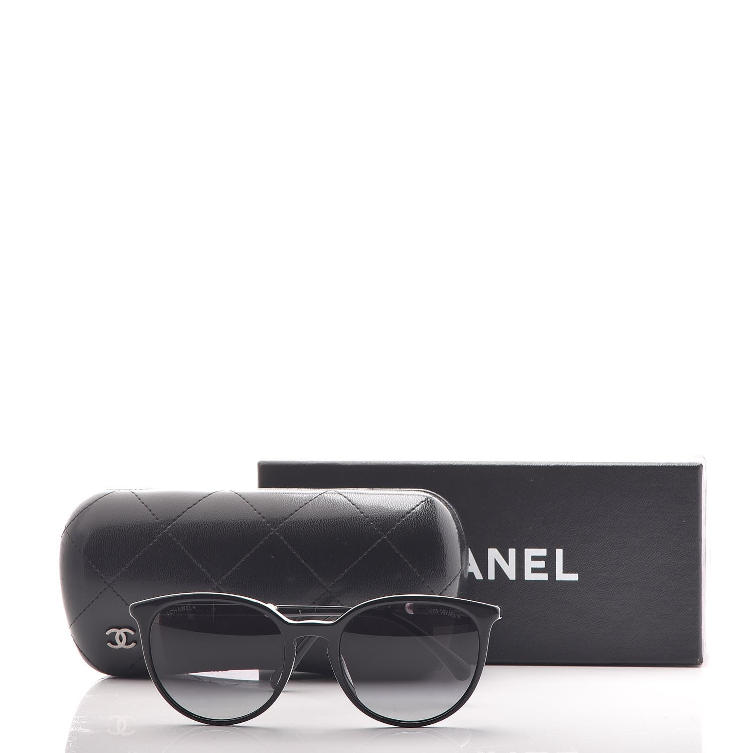 Chanel Acetate Butterfly Pearl Sunglasses 5394 Black 7 of 7