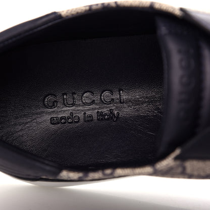 Gucci GG Supreme Monogram Calfskin Mens Low Top Sneakers 9.5 Blue Beige 8 of 11