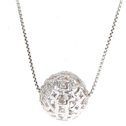 David Yurman Sterling Silver Diamond Star Orb Tapestry Necklace 4 of 7