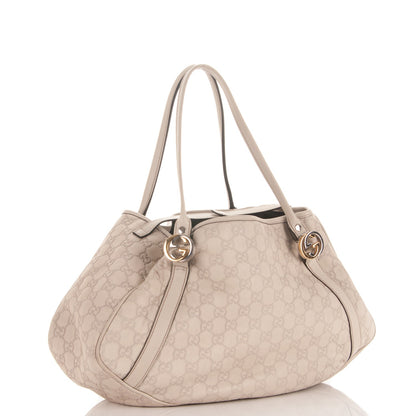 Gucci Guccissima Medium Twins Shoulder Bag Off White 3 of 7