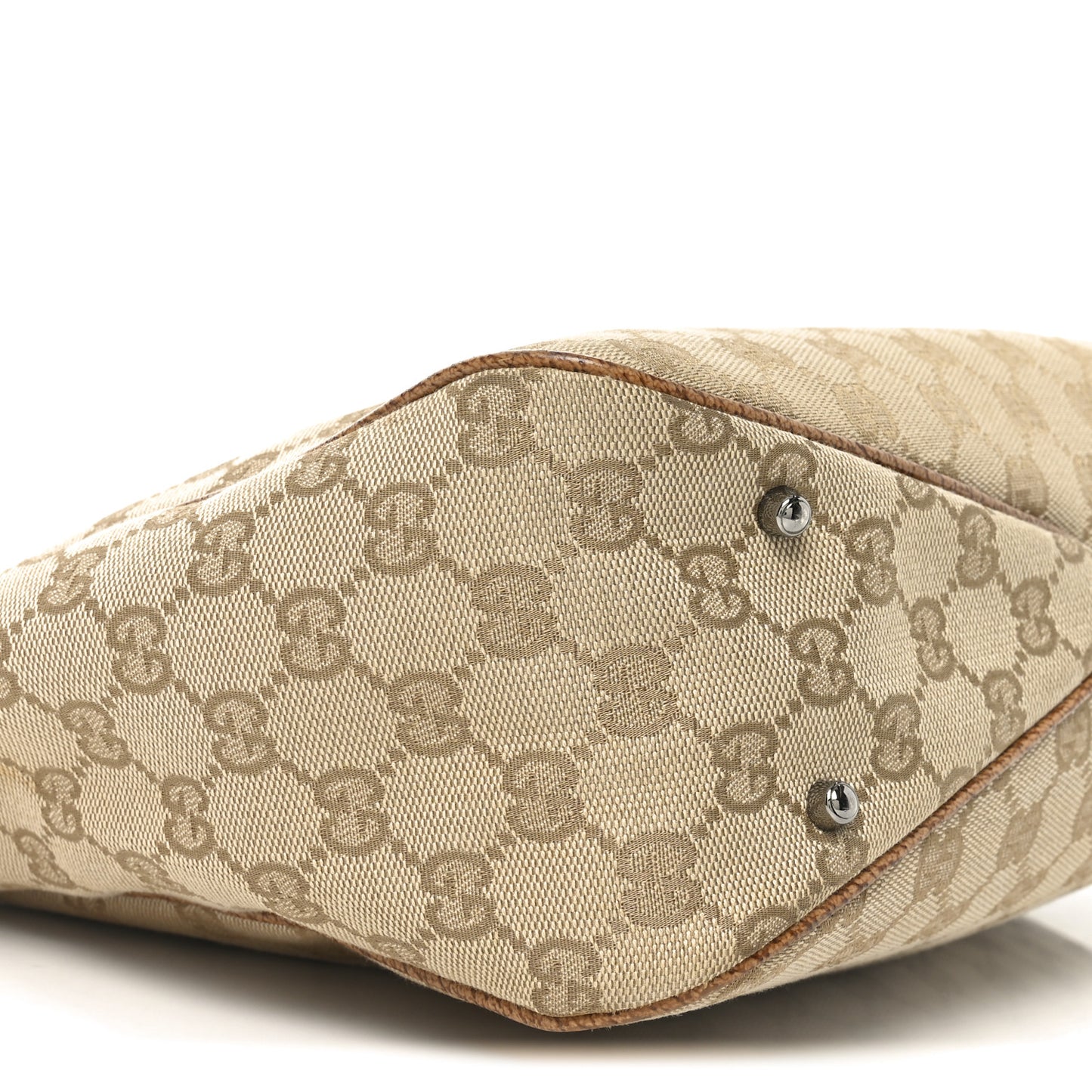 Monogram Medium Tote Beige Brown