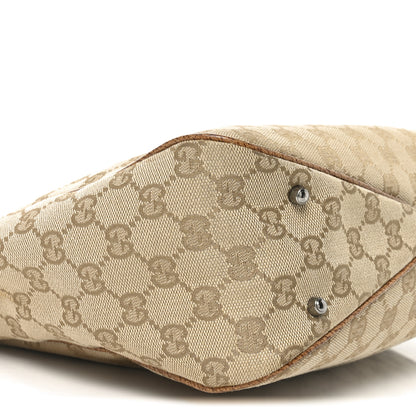 Gucci Monogram Medium Tote Beige Brown 9 of 10